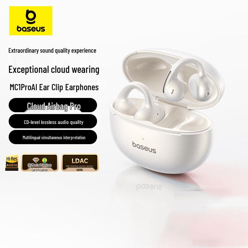 

Baseus Bowie MC1 Pro AI Translation Bluetooth Ear-Clip Earbuds