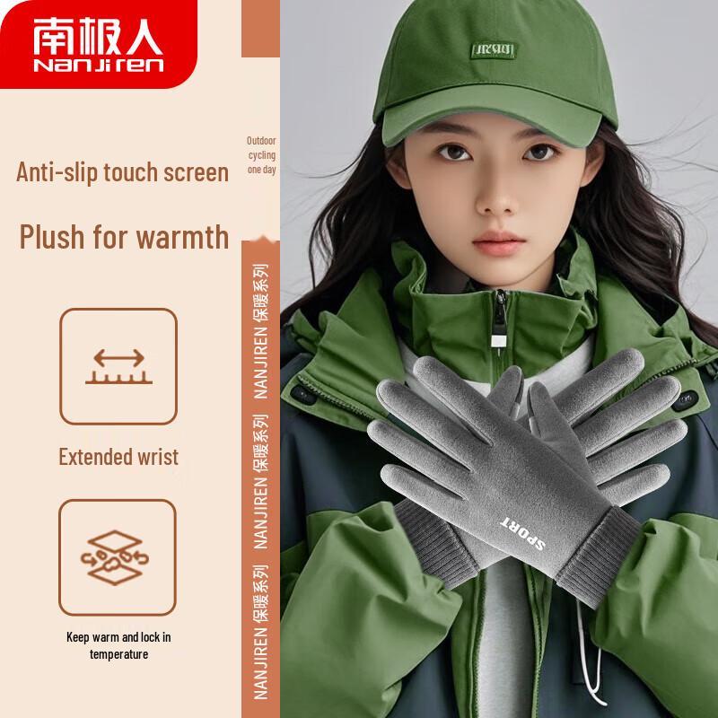 

Женские зимние перчатки Nanjiren с сенсорным экраном и флисовой подкладкой