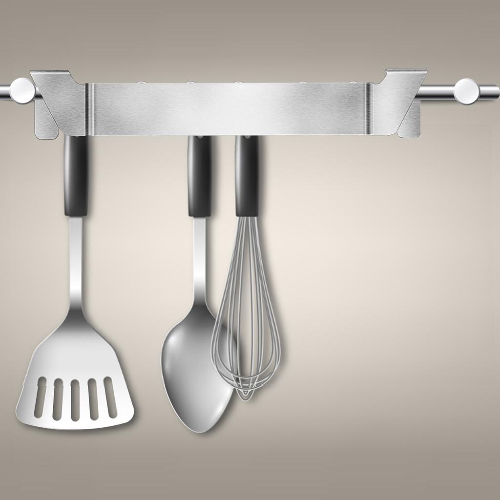 BBQ Spatula Rack  Stainless Steel Griddle Spatula Holder, Barbecue Tool Hold Rack Griddle Accessories For Flat Top Griddle And Other Grill Griddles