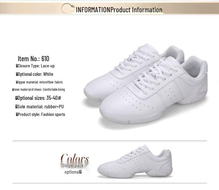 Weiße Unisex Fitness- und Tanz-Aerobic-Schuhe