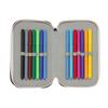 FC Barcelona Triple Filled Pencil Case 37 PCS 412526857 Navy Blue