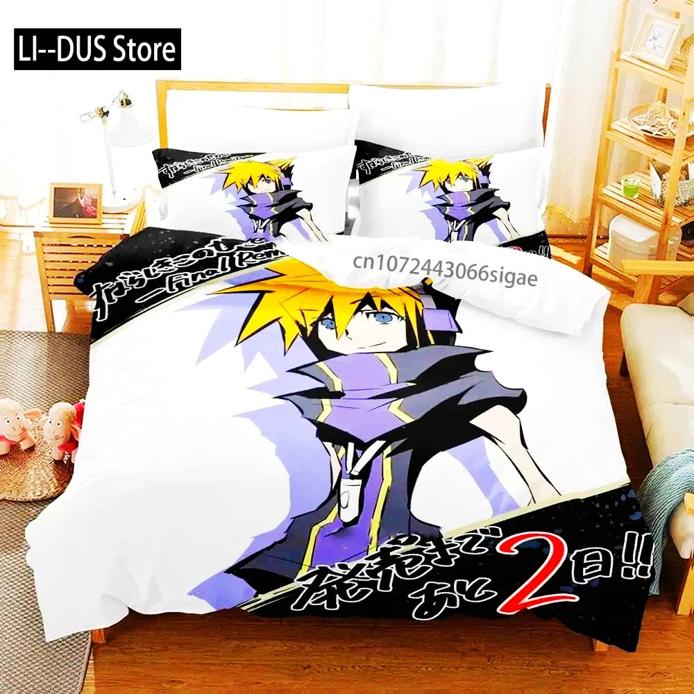 Anime The World Ends With You Neku Sakuraba Bedding Set Duvet Cover Bed Set Quilt Cover Pillowcase Comforter King Queen Size