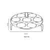 Jinxu Stainless Steel 7-Hole Egg Steamer Rack