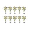 10Pcs Manicure Decorations Creative Shape Non-Fading Durable Excellent 3D Rhinestones Pendant Style Nail Art Jewelry Accessories