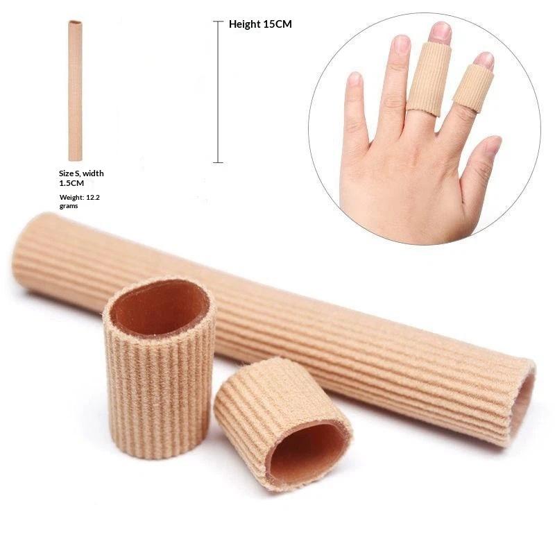 Silicone Tube Toe Gel Protector Cover Finger&Toe'S Fabric Gel Bandage Insoles Corns Blisters Pain Relief Soft Pads