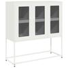 Sideboard White 100.5 x 39 x 107 cm Cold Rolled Steel