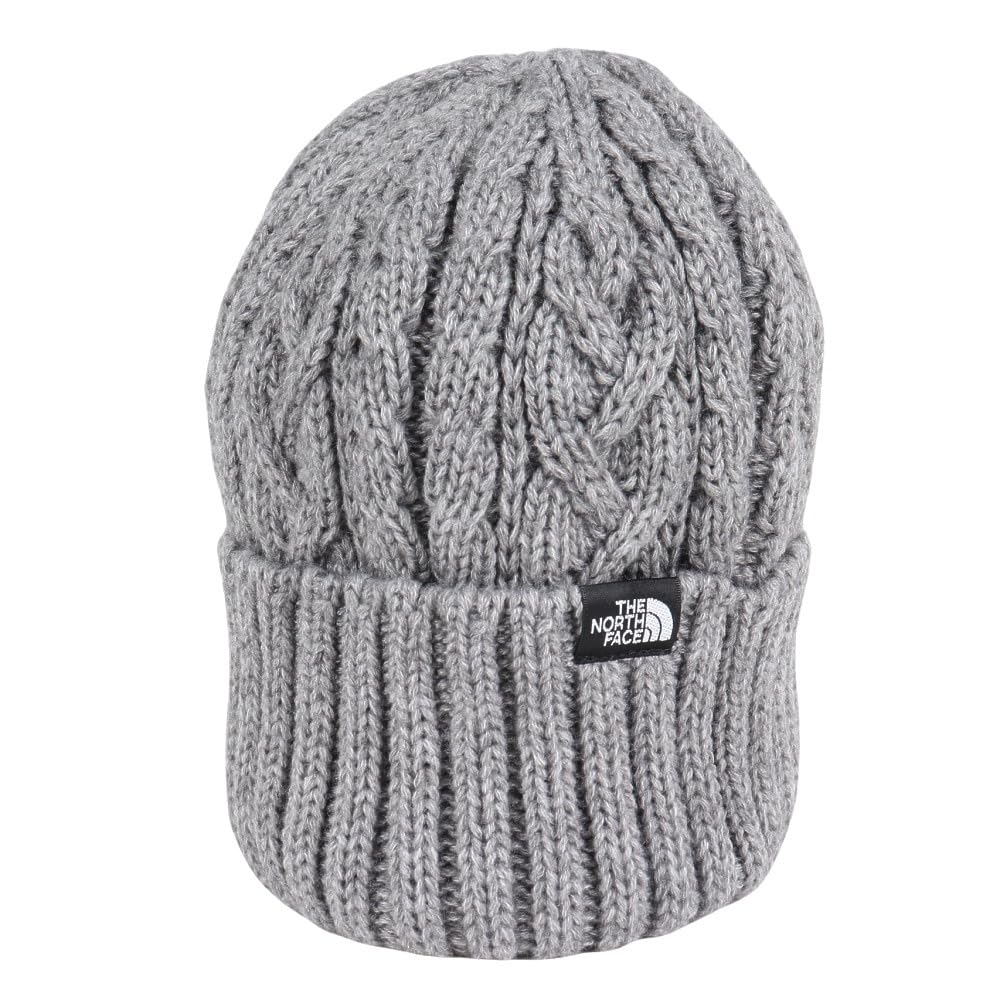 The North Face Cable Unisex Knit Cold Mixed Free Size Beanie, Cap, Weather, Gray,