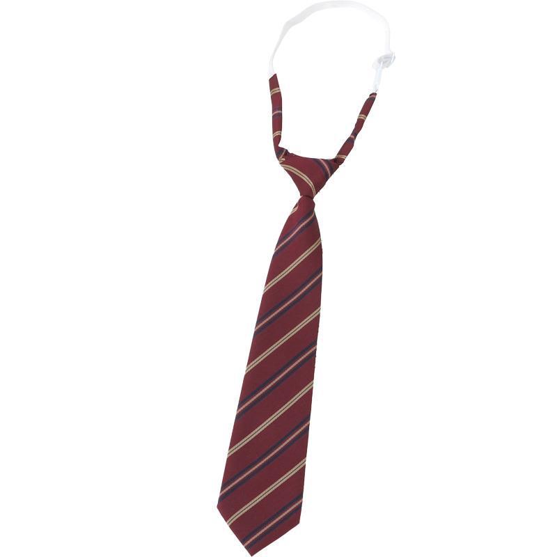 Red Stripe No-Tie Bachelor Gown & Hand-Tied Graduation Tie - Women's Academy JK Style