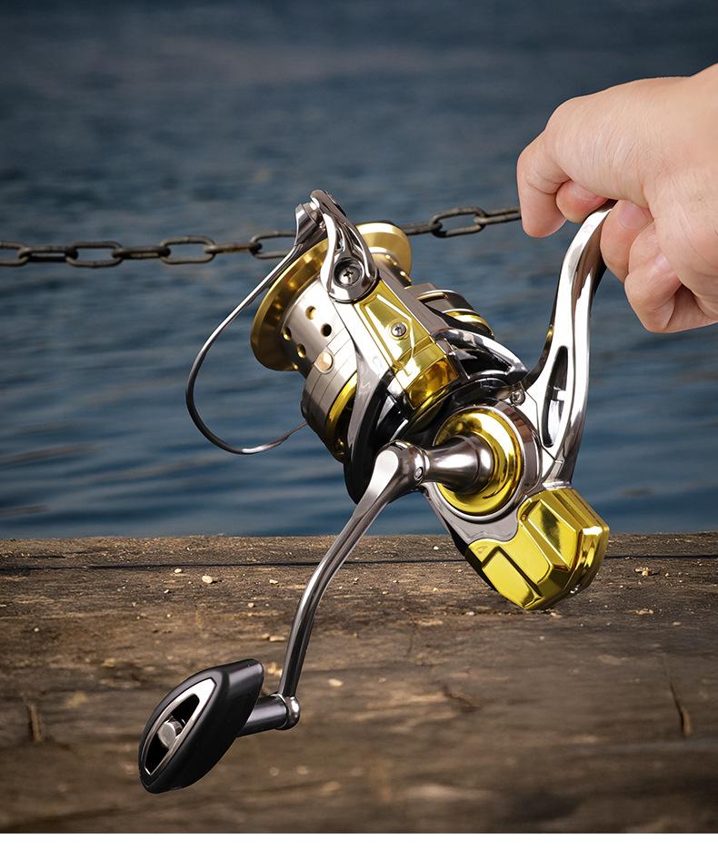 Heavy-Duty Full Metal Fishing Reel: 5KG Braking Force, Anti-Seawater, Long Cast
