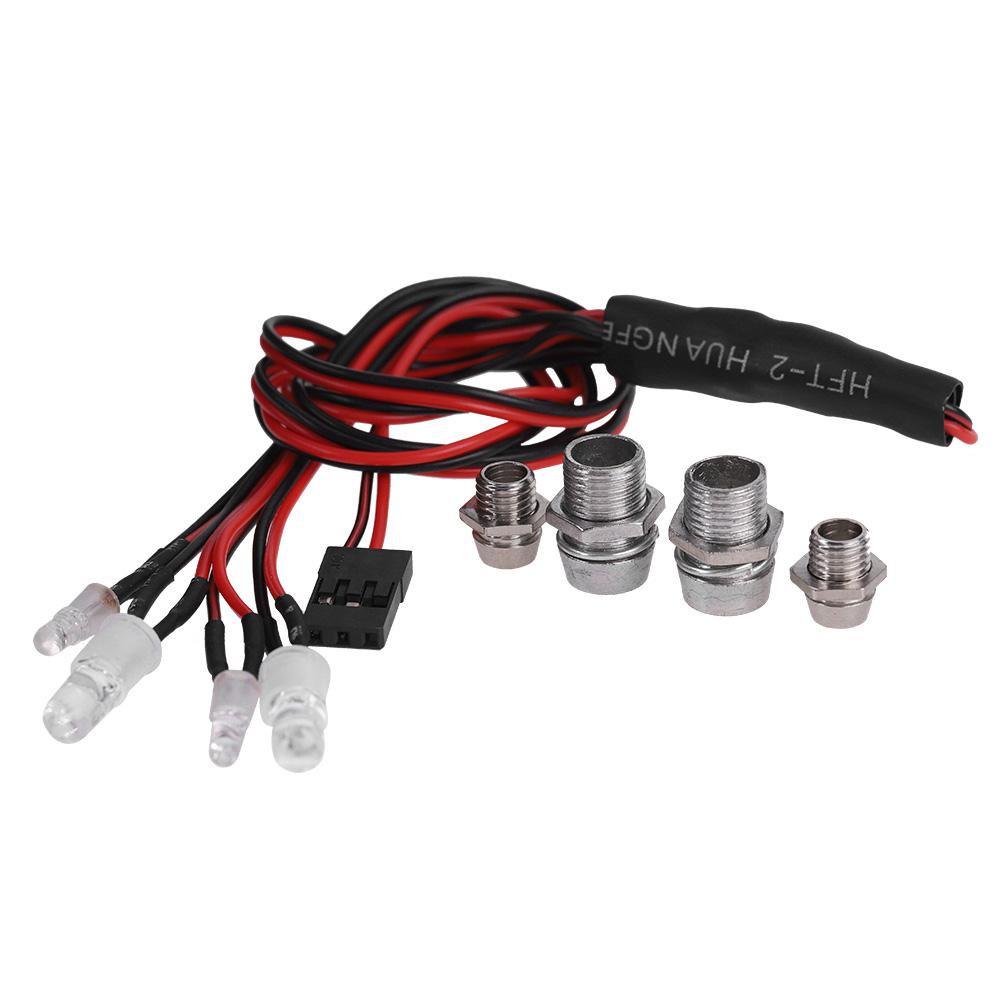 

DIY 4LED Комплект фар і задніх ліхтарів для радіокерованої машини, вантажівки, радіокеровані аксесуари