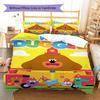 Biancheria da letto con motivo Hey Duggee, Set piumone Copripiumino Federa Regalo di compleanno per la casa(1 * copripiumino + 2 * federa, senza nucleo)