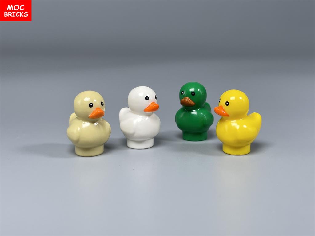 MOC Blocks Animal Duck Swan River Lake Farm Scene View Accessories DO IT YOURSELF Construction Bricks Playthings ideal for Kids Gifts