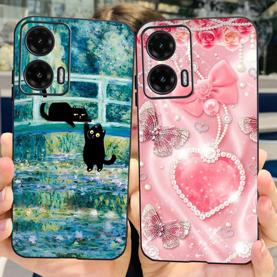 For Motorola Moto G35 G55 G85 Case Cute Painted Cover Matte Phone Case For Moto G85 G 35 G55 MotoG35 MotoG55 MotoG85 Soft Fundas
