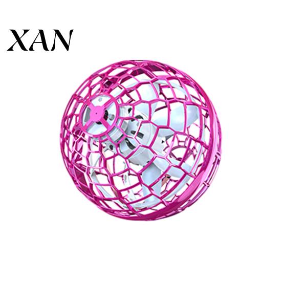 Magic Hover Orb Ball Toy with Colorful Light 360-degree Rotating UFO Sphere Remote Control Night Flying Drone Boomerang Fidget Spinner Indoor Outdoor