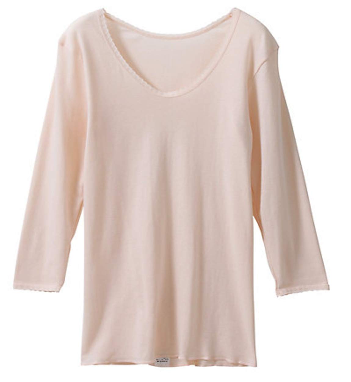 

ANGLE gold100 Made in Sleeve 301000 Women s Undershirt, Japan, 3/4 Shirt, Year-Round (LL), бежевый