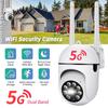 5Ghz&2.4Ghz WiFi Surveillance True 300W 3MP Security Camera 8 LEDS 4X Digital Zoom Automatic Human Tracking Wireless IP Cam Full Color EU CCTV Camera