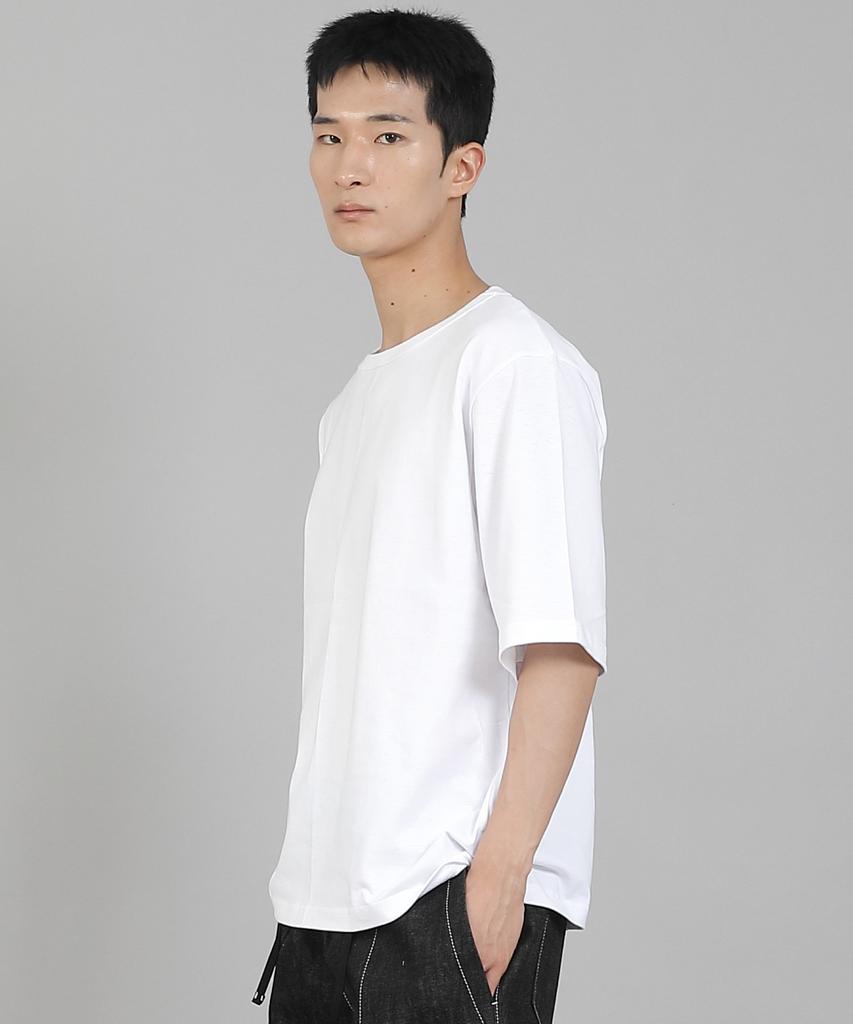 Seinteukeulu Plain R-Neck Half-Sleeve T-Shirt Rhr-896 White