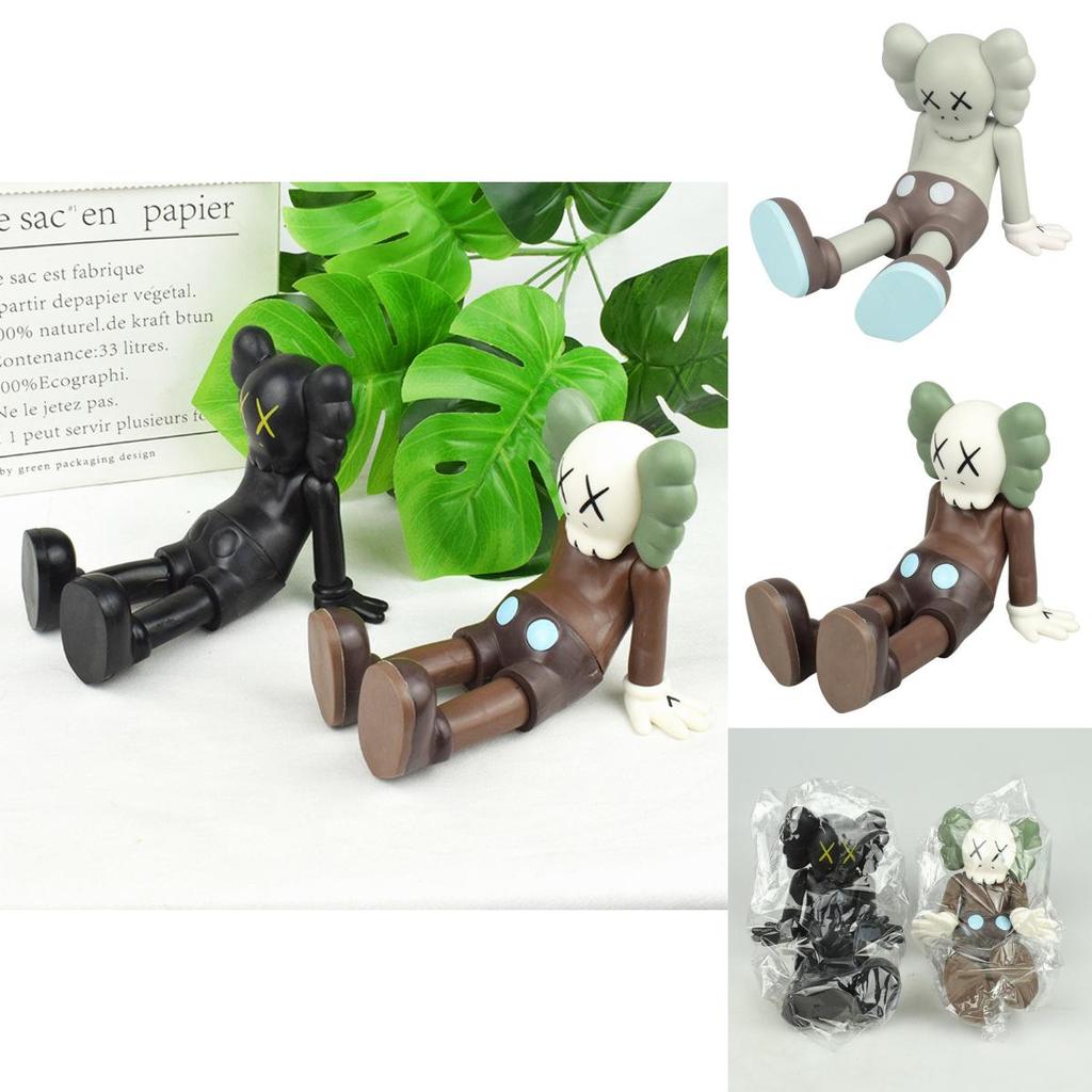 Stunning Black White Gray Kaws Companion Pen Holder Ornament Figure For Kids Fans
