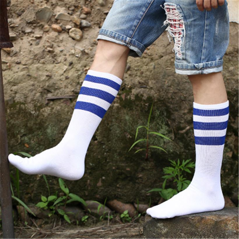 Neue Herren/Damen 3 Drei Streifen Baumwollsocken Retro Old School Hiphop Skate Lang Kurz Meias Harajuku Weiß Schwarz Winter Cool