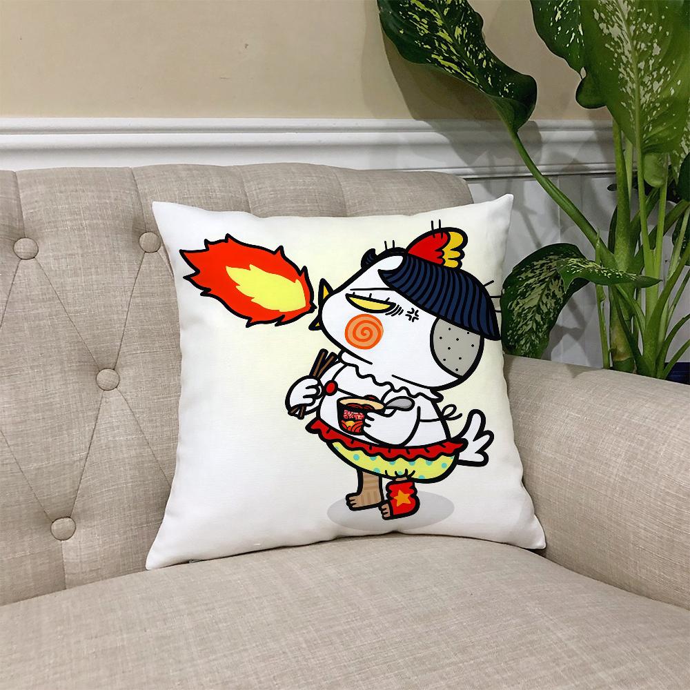 B-Buldak Ramen cushion cover Square Sofa Cushion Cover Casual Skin-Friendly Comfortable Pillow Cover