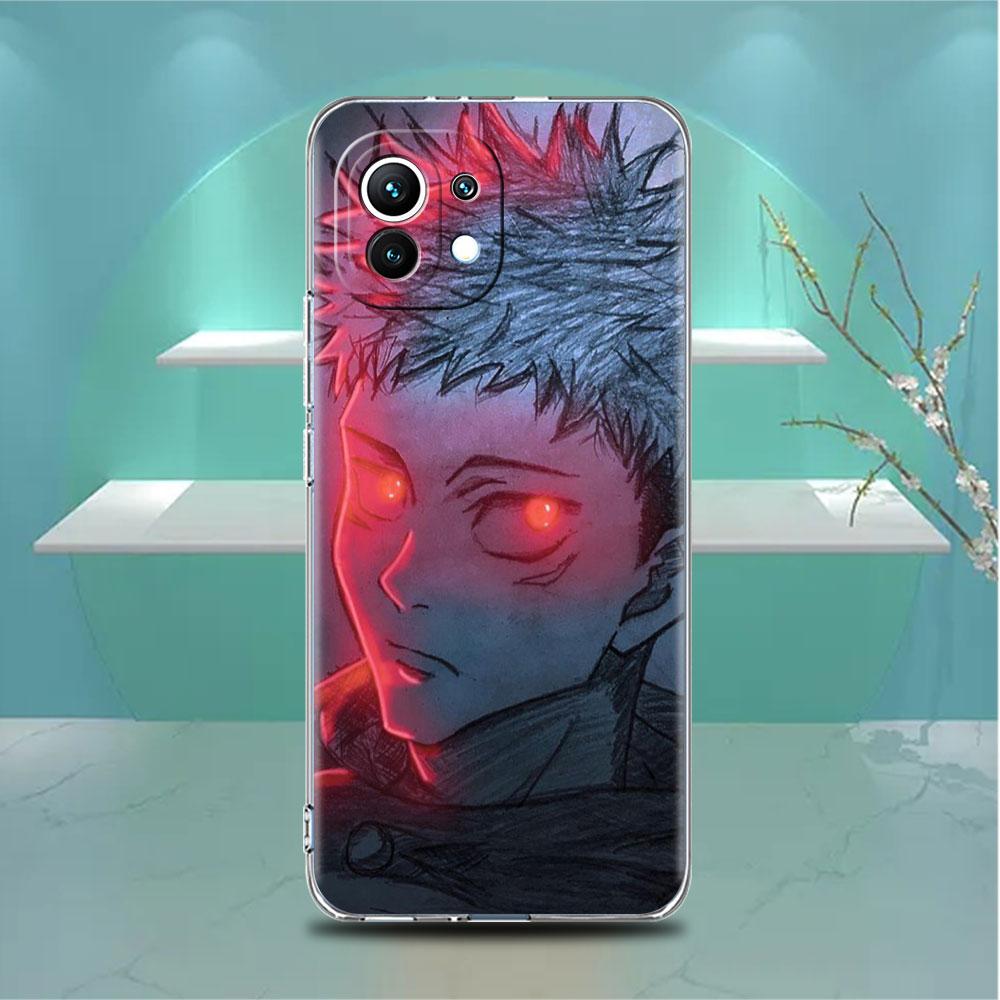 

Прозрачный чехол для Xiaomi Mi Poco X3 NFC M3 Pro F3 F1 11 Lite 12 Note 10 11T 9T, прозрачный чехол для телефона Jujutsu Kaisen Redmi Note 9S
