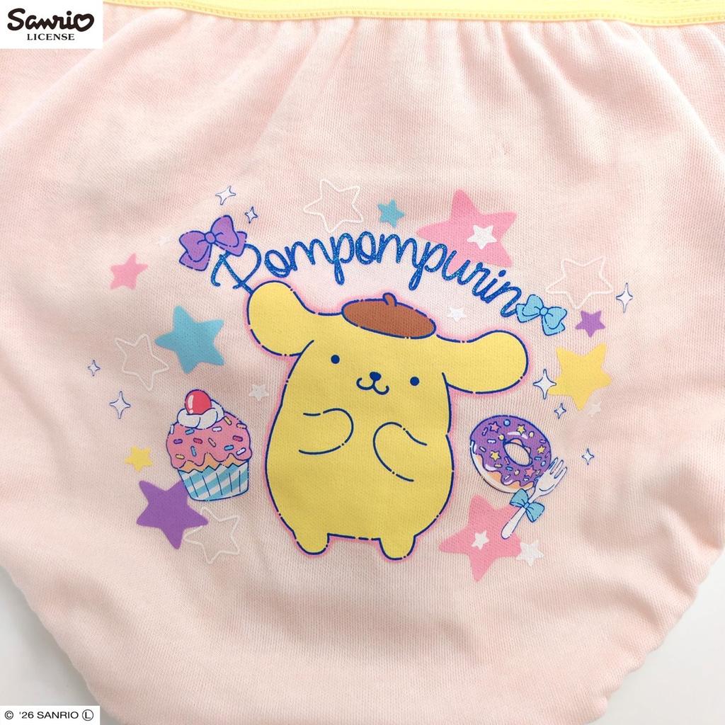 Takihyo Sanrio Characters Girls Panties 2-Pack 100% Cotton Underwear Kuromi My Melody Cinnamoroll Pompompurin