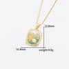 Pearl Heart Flower Pendant Necklace with Drip Oil Finish Women's Accessories