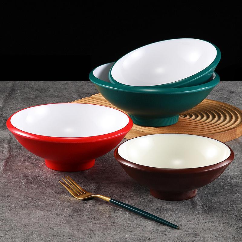 Melamine Noodle Bowl for Noodle Restaurants: Ideal for Luosifen, Malatang, Rice Noodles, and Chongqing Xiaomian