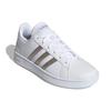Adidas Women's Grand Court Base 'White Platinum Metallic' Women's Sneakers EE7874