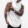 Muscleguys Summer Hooded Solid Sleeveless Top Thin Casual Loose Fitness Vest American Patchwork Clothes
