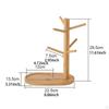 Kaffeebecherbaum, Becherhalter Küchenorganizer Arbeitsplatte Multifunktionsständer Holz für Zuhause