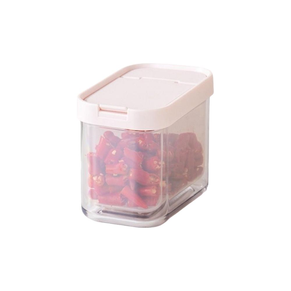 Plastic Scallion Storage Box Sealed Refrigerator Fresh-Keeping Box Food Storage Box  Garlic Mud розовый