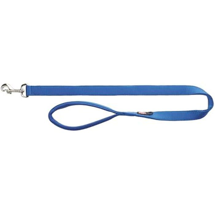 Laisse pour chien - TRIXIE - Premium - 1,00 m - 25 mm - Bleu