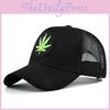Cartoon Embroidered Baseball Cap Maple Leaf Duck Tongue Cap Mesh Cap Casual Embroidered Sun Hat