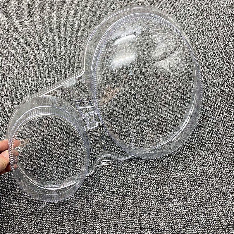 Fits 99-05 Mercedes-Benz E-Class W210 Headlight Lens Cover: Transparent PC Mask Crystal Face.
