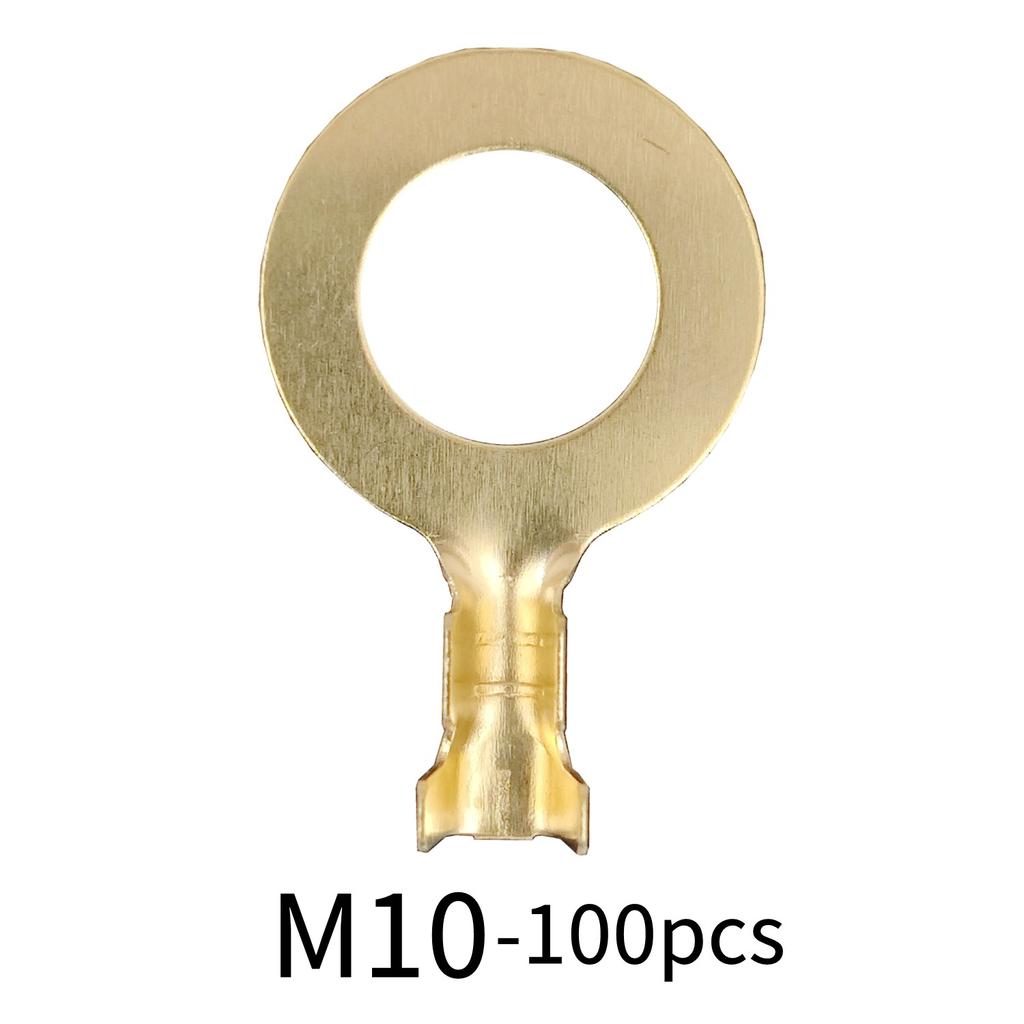 M3/M4/M5/M6/M8/M10 Ring-Terminal Wire Quick Connector Terminal Brass Crimp Terminal Assorted Kit