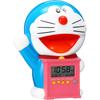 Seiko Clock Alarm Clock, Table Clock, Character Doraemon, Talking Alarm, Digital, Temperature Display, JF374A, Blue