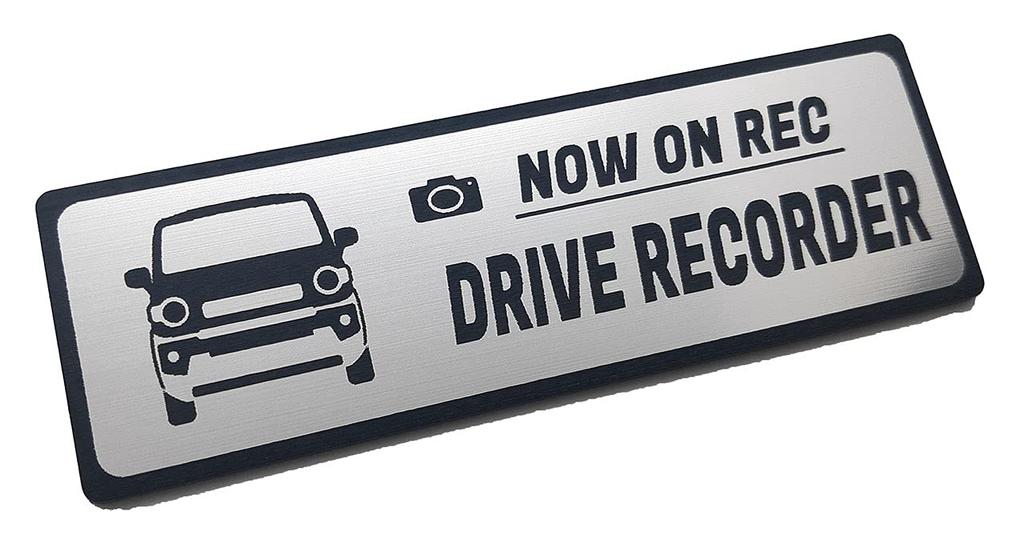 Honami Works HUSTLER 2nd Generation Hustler Dash Cam Mounted Car Emblem Dash Cam Sticker