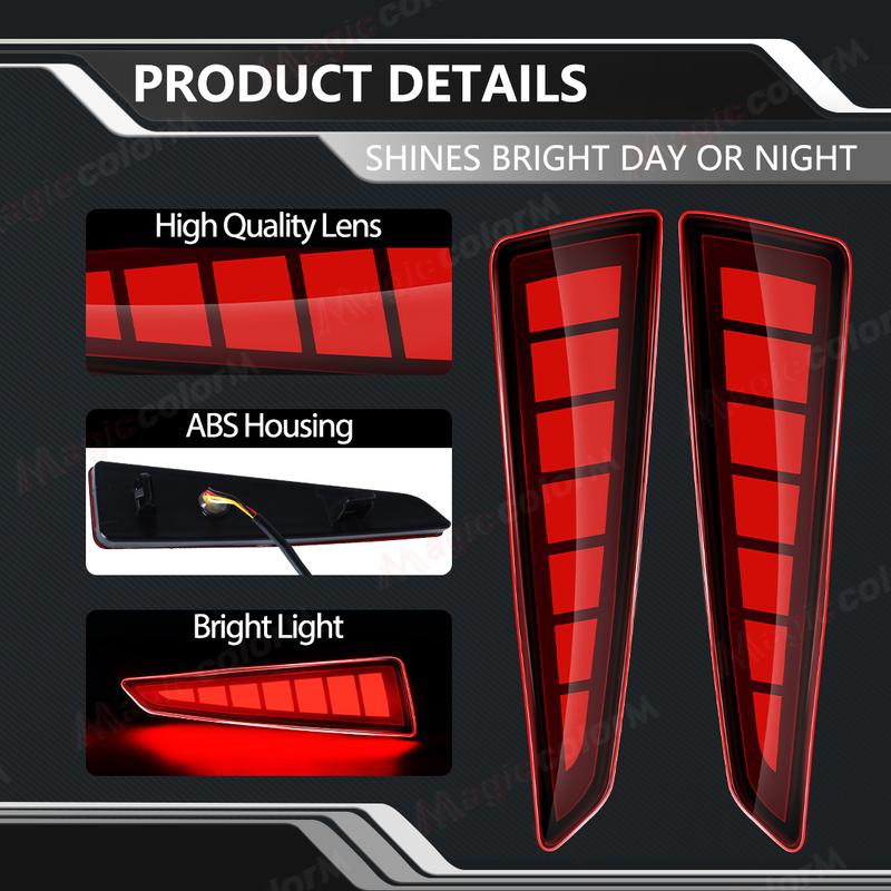 For Lexus RX350 RX350L RX450h RX450hl 2016 2017 2018 LED Rear Bumper Light Dynamic Turn Signal Brake Tail Light 1 Pair 12V
