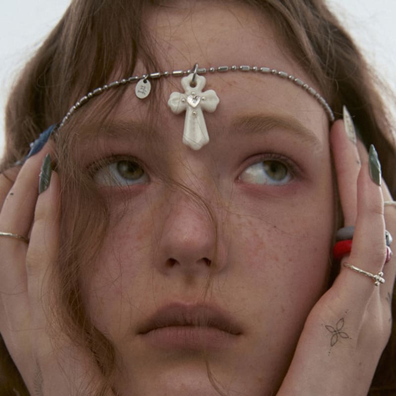 

nff agape necklace-white ONE