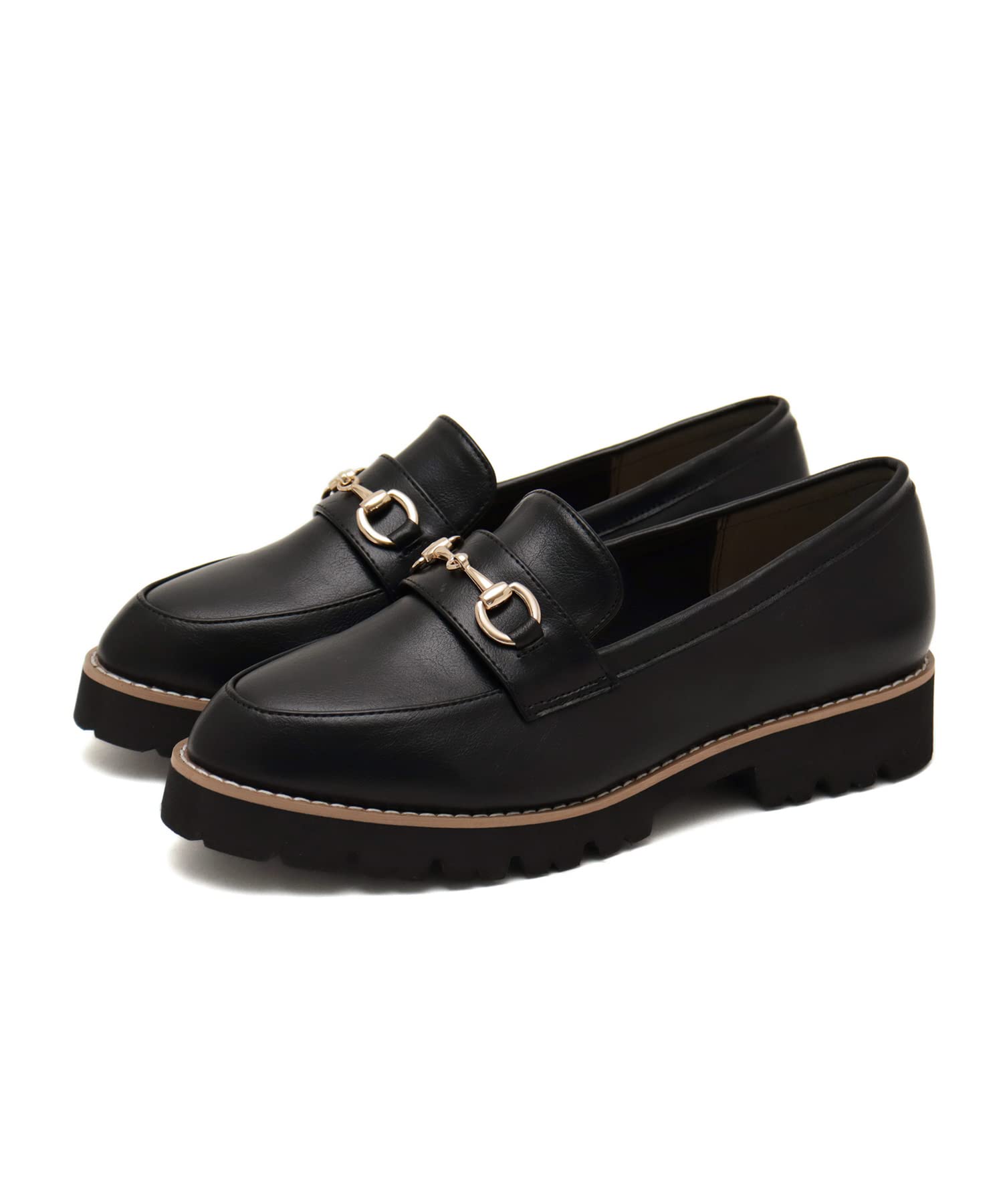 

masyugirl 4E Wide Bit Motif Толстая подошва Лоферы для женщин Черный [Sest] 25.0 см mg4007-4e-BLK-250 чёрный