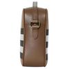 Burberry Classic Check Zip Closure Cotton Shoulder Bag Women Shoulder Bag Brown 81140681