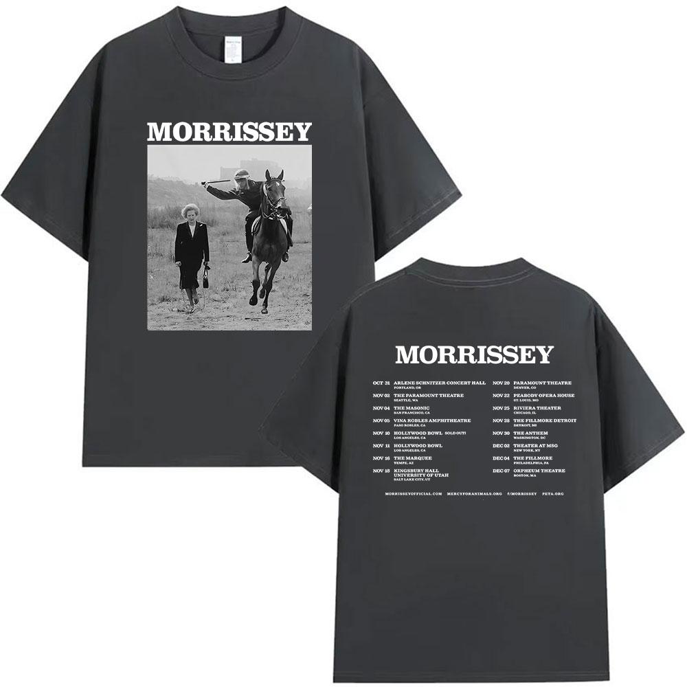 Britská kapela Morrissey Turné 2026 Merch Tričko Pánské Hip Hop Gotické Krátký Rukáv Trička Ležérní Streetwear Léto