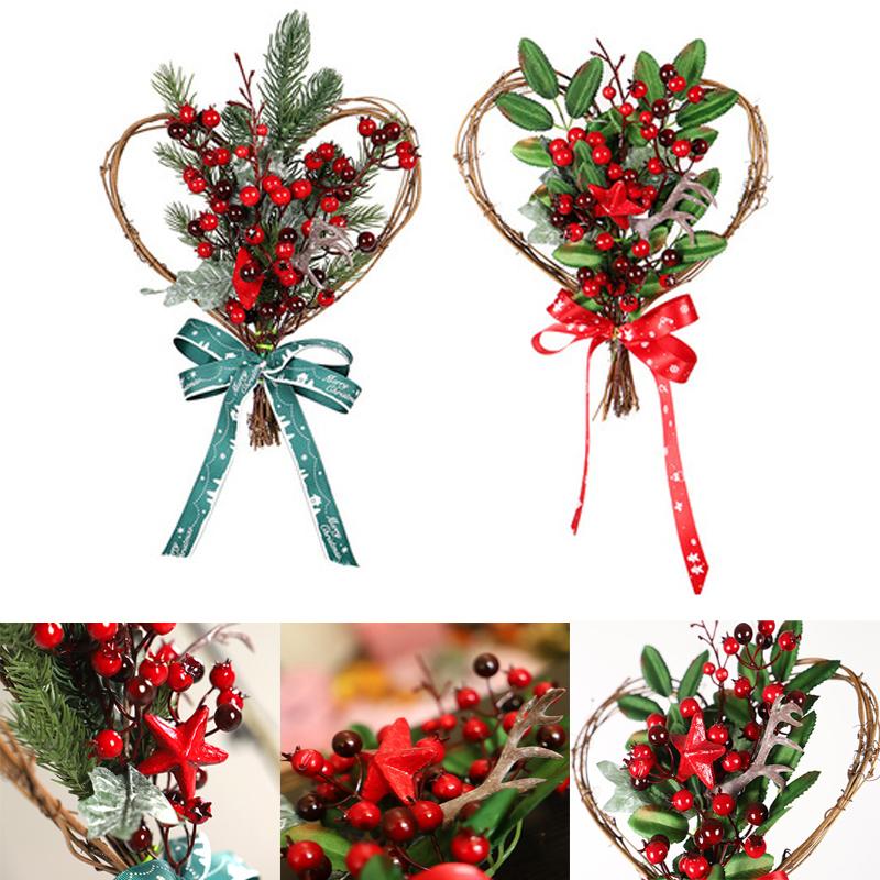 Wandbehang Weihnachtskranz Weihnachtsfeier Türbehang Startseite Garland Ornament Dekor
