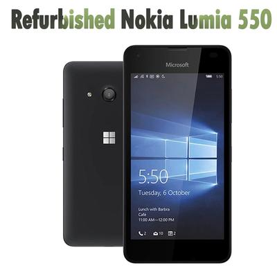 Refurbished Nokia Original Lumia 550 5MP Camera Quad-core 8GB ROM 1GB RAM Mobile Phone LTE FDD 4G 4.7" 720x1280 Pixel With 1 SIM