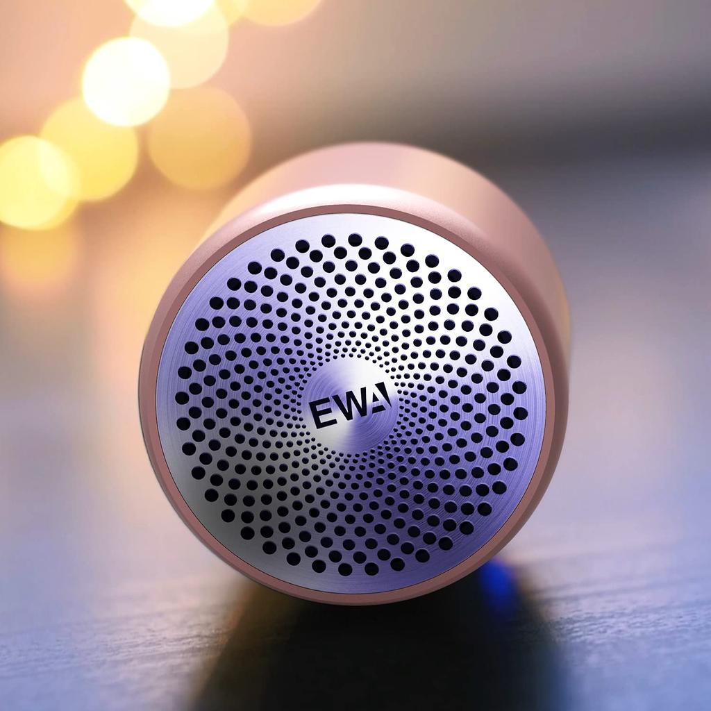 New Rose Gold EWA A106 Portable Mini Wireless Bluetooth Speaker with Travel EVA Case Hours of Continuous IP67 Passive Enhanced Suitable for Car and