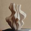 Creative Ceramic Vase Abstract Irregular Folds Handmade Spiral Porcelain Vase Ceramic Handicrafts Flower Vases Flowerpot Vases P
