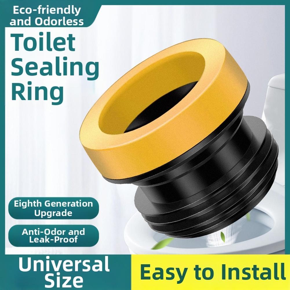 Toilet Flange Wax Seal Ring Upgraded with Triple Scent Blocking for Leak Prevention Fits Standard 100 110mm Pipes