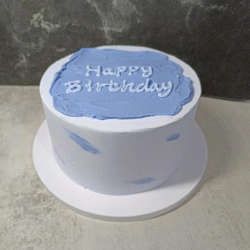 Simulation Geburtstagstortenmodell Obstkuchen Erdbeere Schokolade Sahnetorten Dessertladen Schaufensterauslage Fotografie-Requisiten