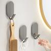 5Pcs Strong Wall Hooks Self Adhesive Key Coat Bag Hanger Hook Bathroom Kitchen Door Robe Towel Storage Rack Hook Accessories